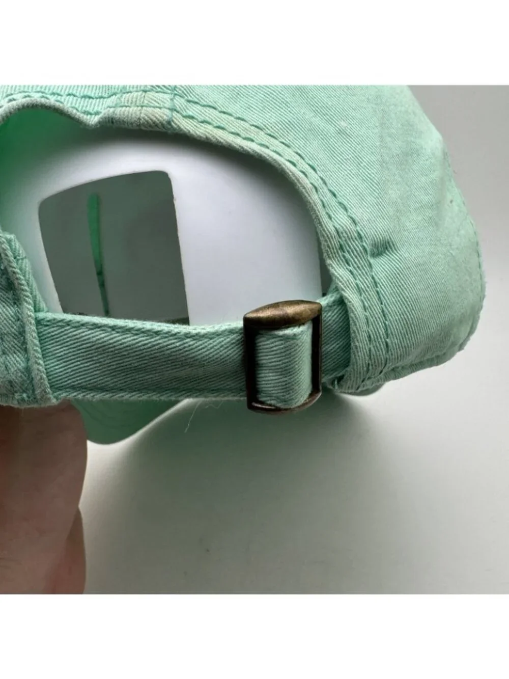 Mille Lacs MN 1858 Baseball Dad Hat Cap The Game Mint Green Cotton Adjustable